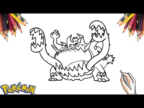 COMO DESENHAR O POKÉMON GUZZLORD | HOW TO DRAW POKÉMON GUZZLORD