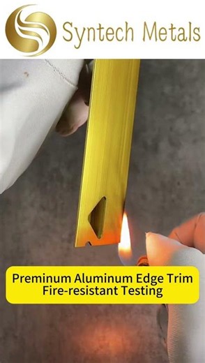 Aluminium Edge Trim Factory: QUALANOD-Certified Anodizing Fire-resistance test | Syntech Metals