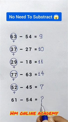 No Need to Subtract! 😱 Try This Genius Math Trick