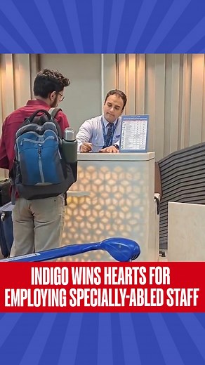 46K views · 836 reactions | A passenger’s viral video shows a hearing- and speech-impaired IndiGo staff delivering calm, flawless check-in service. Deeply impressed, the traveller praised the airline for providing meaningful employment opportunities to people with disabilities. #indigo I #employee I #speciallyabled I #RepublicWorld | Republic | Facebook