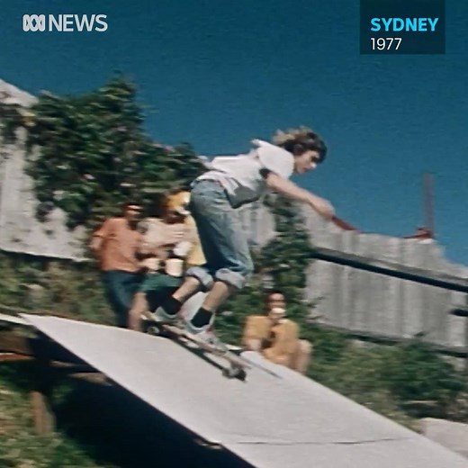 Forty years ago kids made their own fun. Meet Bob, and his colossal backyard skate ramp made of scrap wood. #RetroFocus | ABC News