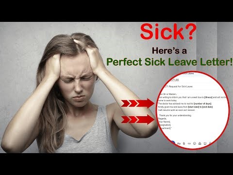 Application for Sick Leave | Sick Leave Application for School & Office | Leave Letter Format