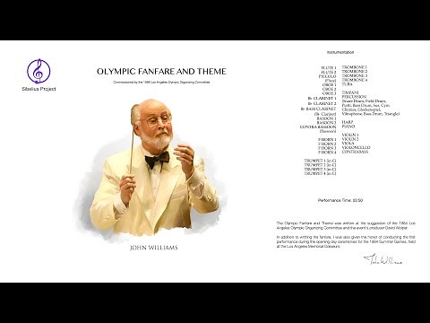 John Williams - Olympic Fanfare and Theme (Full Orchestral Score)
