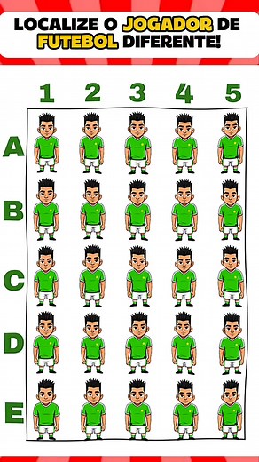 30K views · 3.2K reactions | LOCALIZE O JOGADOR DIFERENTE! #facebookreels #testepsicologico #raciociniologico #testedevisao | Jessica Messias | Facebook