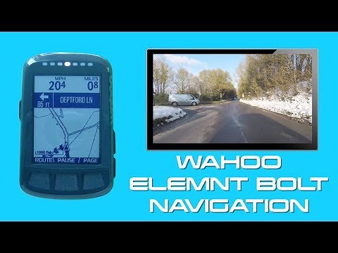 Wahoo Elemnt Bolt - Navigation