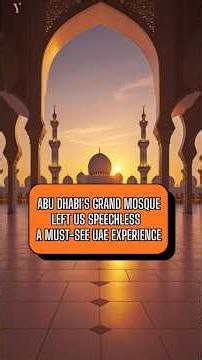 Abu Dhabi's Grand Mosque Left Us Speechless | A Must-See UAE Experience