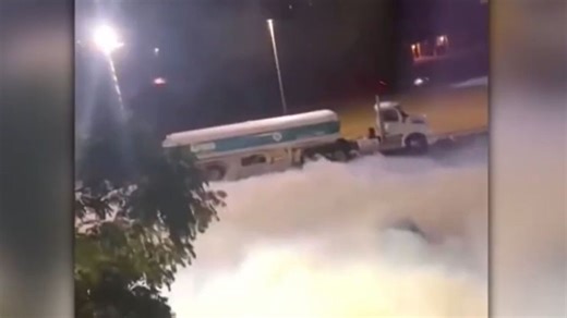 Tanker leaking ammonia gas sickens dozens at Okla. hotel