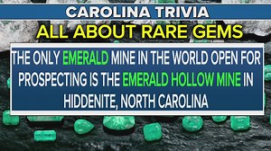 Carolina Trivia: NC is home to the only emerald mine open for prospecting
