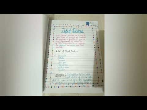 Computer project file in input and output