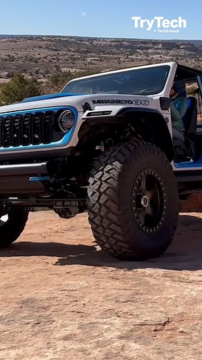 Check out the #Jeep Wrangler Magneto 3.0 concept car, the 3rd version of a battery-electric vehicle concept developed by Jeep! #TryTech Read about Jeep putting electrification front and center at Easter Jeep Safari here! 👉 https://tcrn.ch/42OYZQ3 | TechCrunch