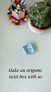 Make an origami twist box with us, perfect to keep your trinkets in! Pattern by @gohlikim #origami #craft #papercrafts #prima | Prima Magazine