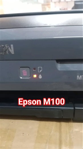 Epson M100 Red light blinking problem solution #printer#printerproblems
