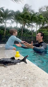 Can you count how many times I have him swim back to the wall? This skills can save their life and it’s faster to teach than flip and float. Practice different variations and do it often! | Superhero Swim Academy