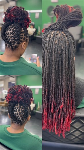 Loc updo! 🔥🤯🤪 #locs #braids #naturalhair #travel #lifestyle #nextlevel #manifestation #vegan #organichairproducts #beardoil #beardoils #naturalbeardoil #braids #knotless #knotlessbraids #dmvbraider #invisiblelocs #dmvloctician #locmarleytwist #loclady #locgents #hairstylesforme #mensbraids #menscornrowstyles #hybridstyles #hybridlocstyes #locextenstions #locreattachment #mircrolocs | Kym's Style Suite