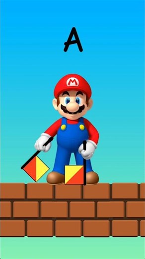 Mario shows Flag Alphabet (Semaphore)