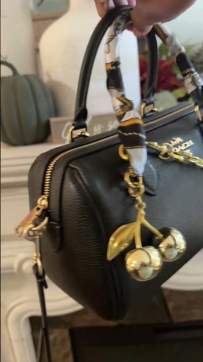 Coach Rowan Satchel Handbag - Black Pebbled Leather #coach #coachoutlet #rowan