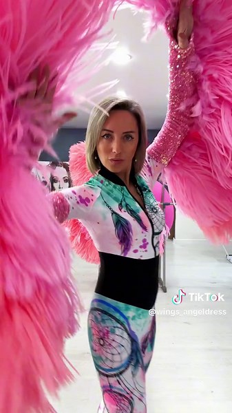 Fashion Inspiration - Flamingo Sleeve Wing Dress