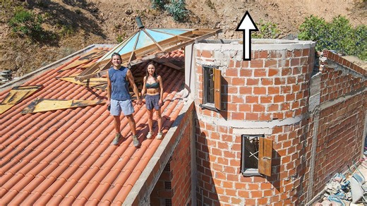 WE REMOVED THE ROOF on our house!