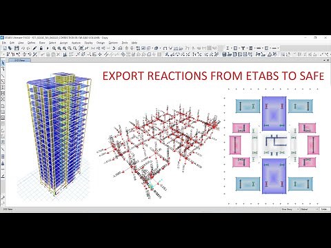 EXPORT REACTIONS FROM ETABS TO SAFE-MAT/RAFT DESIGN COURSE
