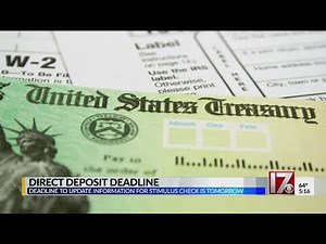 Direct deposit deadline for stimulus check