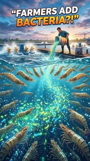 Why Shrimp Farmers Add Bacteria to Water ?!