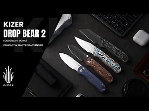 Kizer Website Exclusive: Drop Bear 2 with Vortex Micarta Handles Now Available