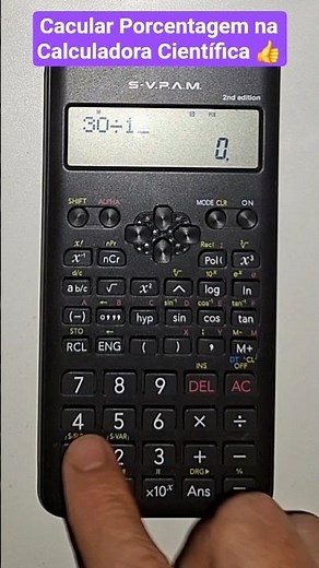 Como calcular porcentagem de um número na calculadora científica Cássio FX-MS-2