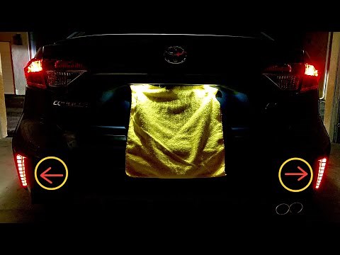 2020+ Corolla rear bumper LED reflector light installation guide