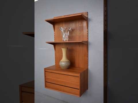 vintage teak cado system storage designed by poul cadovius