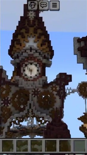 Clock tower in the water moder house#minecraft#song#fhonk#shortclips #instagram#like#sher#subscribe