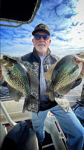 Catching Some giant Black Crappie on Crescent Lake Florida #crappiefishing #fishing #crappiejig