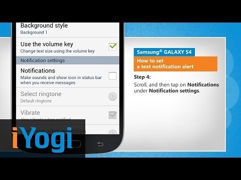 Set a Text Notification Alert on Samsung® GALAXY S4