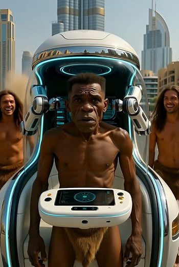 Duby AI haircut vs. "prehistoric hominids.