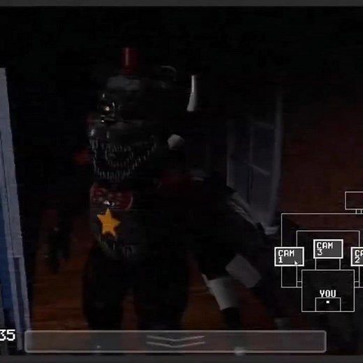 Nightmare Lefty in FNaF 4 Watch Your Nightmares (FNaF Jumpscares)