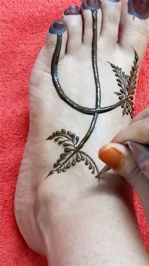 Simple Arabic Henna Design #mehndi #henna #dubai #style #fashion #song #mehandi #farheenscreation