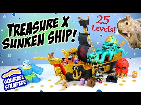 Treasure X Sunken Gold Ship With Giant Octopus Beast and Real Gold Coin!
