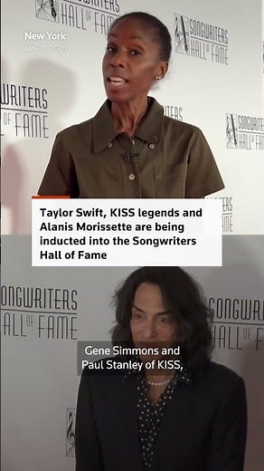 WARNING: FLASHING IMAGES - 🎶 Taylor Swift inducted into the Songwriters Hall of Fame