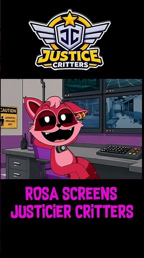 #shorts Justicier Critters: ROSA SCREENS!! 💖🦝⚖️