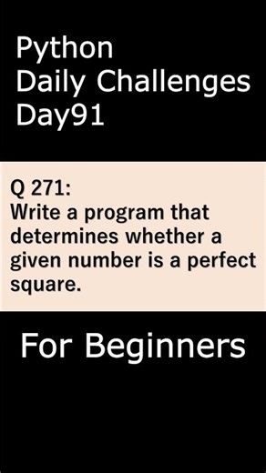 Python Daily Challenges Day091 For Beginners #programming #python #beginners