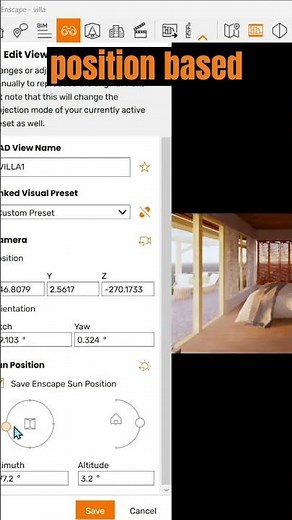 How to adjust sun & time in Enscape 3.5 | SketchUp Enscape Tutorial #shorts #design