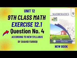9th Class Math Ch 12 Ex 12.1 Q4 | Frequency Table, Distribution, Class Limits & Histogram