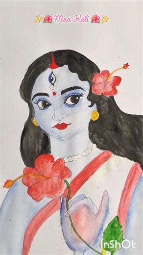 maa kali drawing 🌺 | easy ma kali drawing #kali #kalimaa