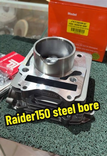 Raider150 Steel Bore Upgrade with Dome Piston