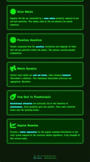 Revised Nebular Hypothesis Otto Schmidt and Carl Weizsäcker