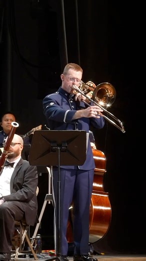 Was the Grinch really mean, or was he just misunderstood? 🤔 Listen for yourself as SrA Van Winkle & SrA Mills tell the story with the lowest of loooooww notes 🎵🎄💕 There's ONE MORE CHANCE to enjoy Home for the Holidays with us, TONIGHT @7:30, Harris Center for the Arts !!!! #bandgoldenwest #homefortheholidays #christmasconcert #celebratetheseason #holidayconcert #concertband #concerts #christmasmusic #holidaymusic #trumpet #trombone #tuba #euphonium #frenchhorn #saxophone #clarinet #flute #ob