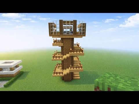 Minecraft: How to Build a Survival Treehouse|Tutorial🏡 part 1