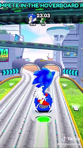 Sonic Speed Simulator Hoverboard Race