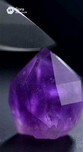 Amethyst Purple Gem Cutting ASMR ✨