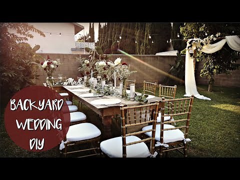 BACKYARD WEDDING DIY! Hobby Lobby & Dollar Tree 💒👰🏻👦🏻
