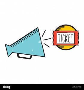cartoon megaphone cinema movie icon vector illustration eps 10 Stock Vector Image & Art - Alamy